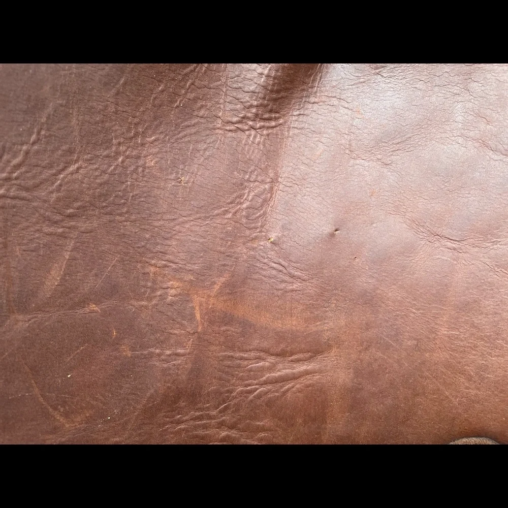 Unique handmade vintage Large leather tote/ crossbody bag - Picture 10 of 16